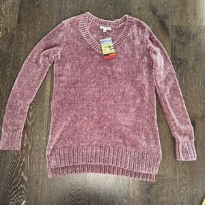 Orvis‎ Classic Collection Dusty Pink Chenille Sweater Sz m Women's Soft NWT